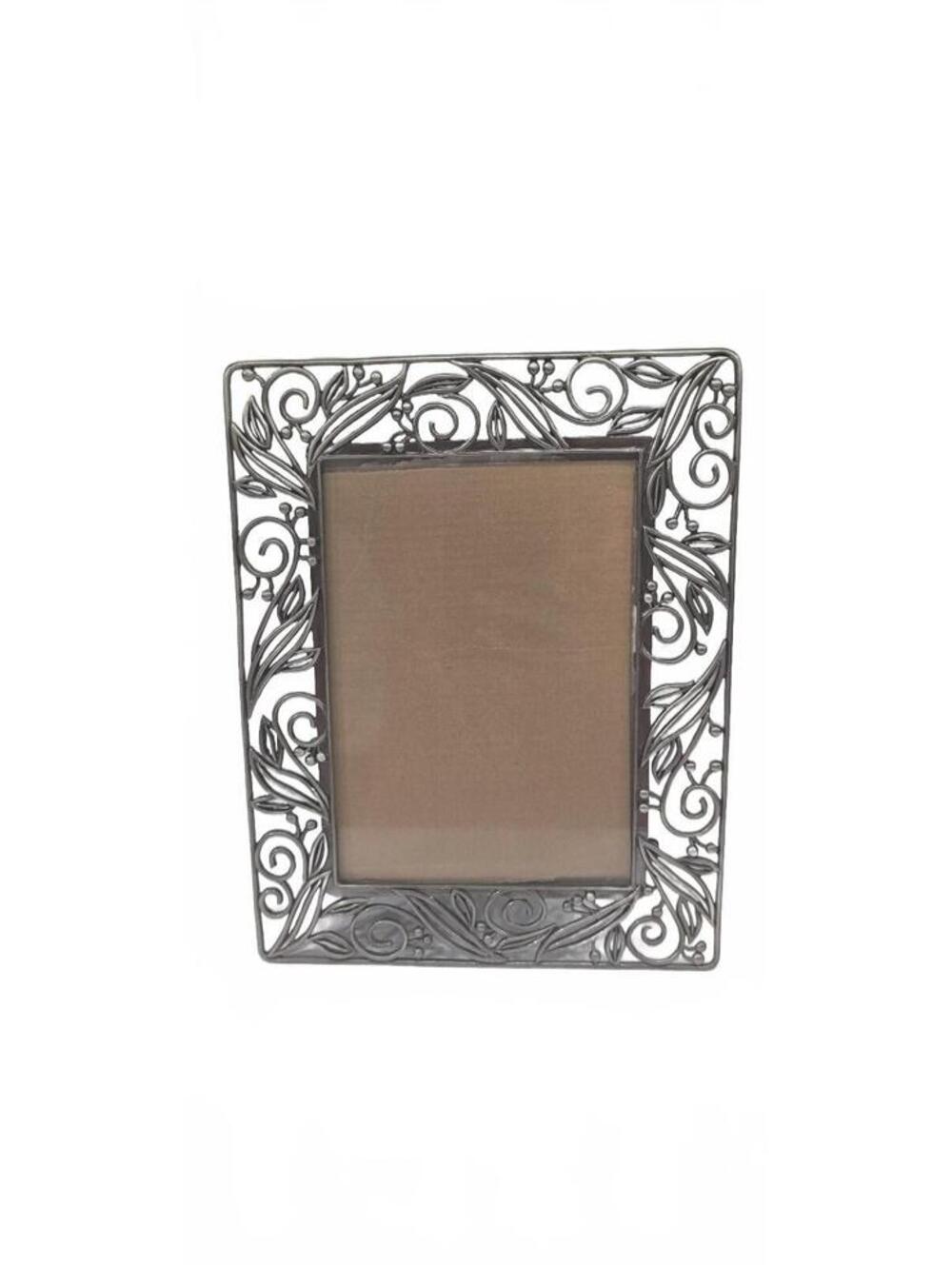Connoisseur Decorative Metal Photo Frame with Intricate Scroll Design